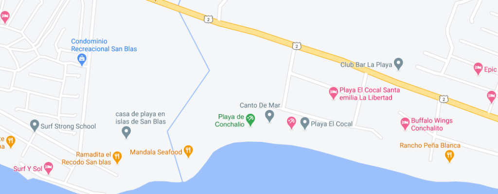 mapa playa conchalio