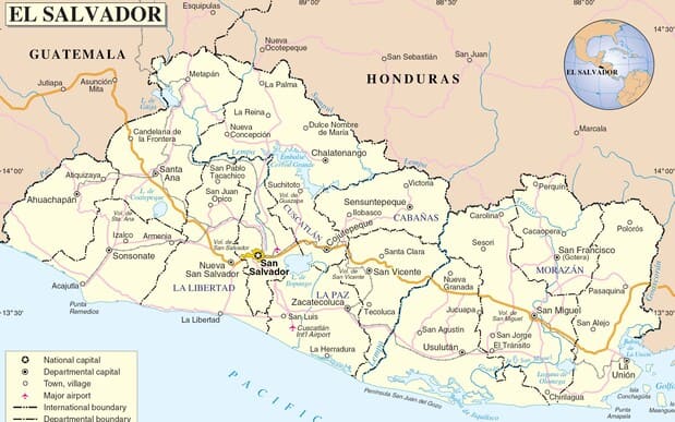 Map El Salvador